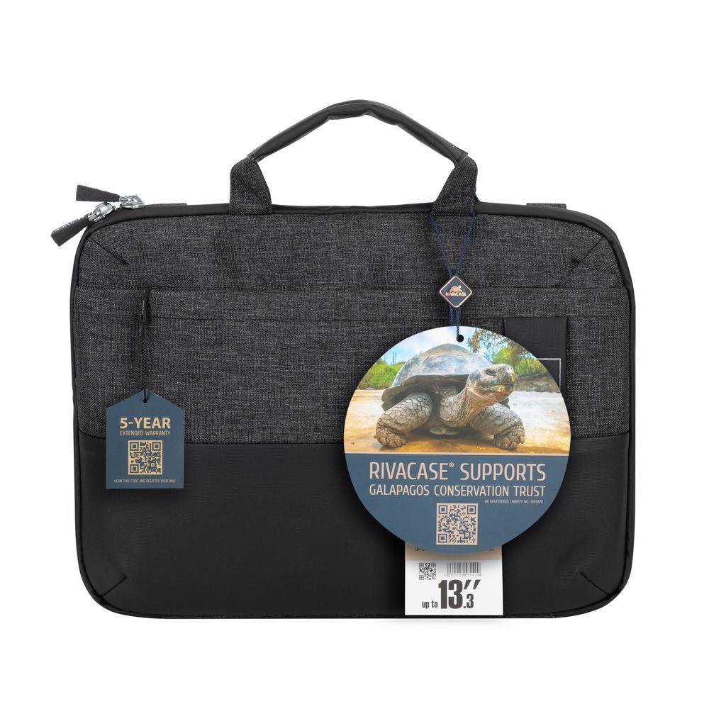 72393c9d-bbc1-46be-8dbc-392cf313fdb6 NB CASE LANTAU 13.3"/8823 BLACK MELANGE RIVACASE