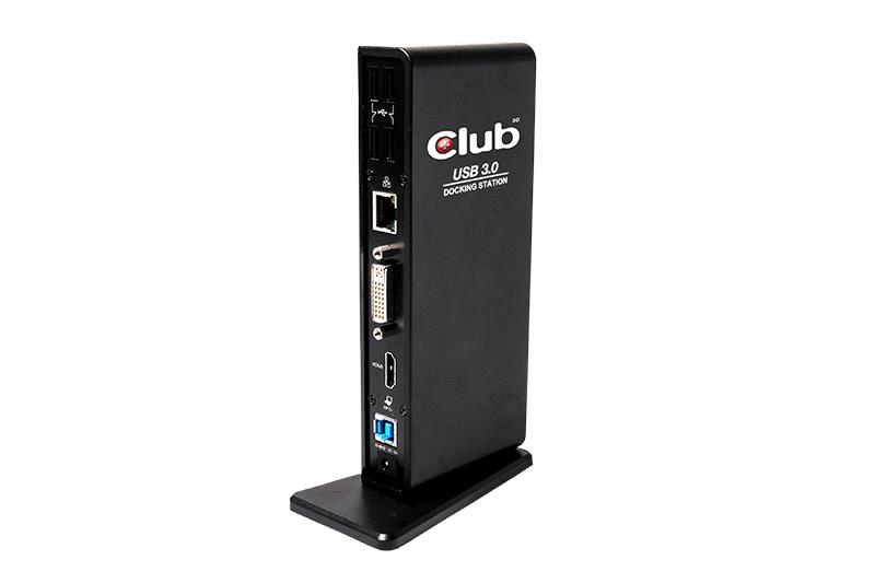 731c9126-7cfd-46e3-a222-76e21e4aa54e Dokų stotelė CSV-3242HD, šoninis vaizdas su prijungtais USB įrenginiais