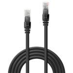 CAT6 U/UTP tinklo kabelis 2m, juodas, RJ45, 250MHz
