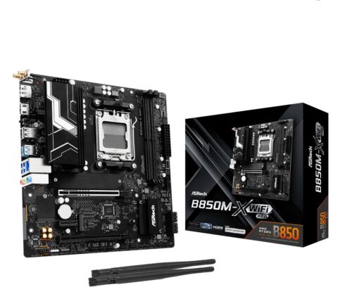 ASROCK B850M-X WIFI R2.0 motininė plokštė su DDR5 atmintimi ir 2 slotais