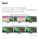NB ACC DOCKING STATION/USB-C 100W CSV-1565 CLUB3D