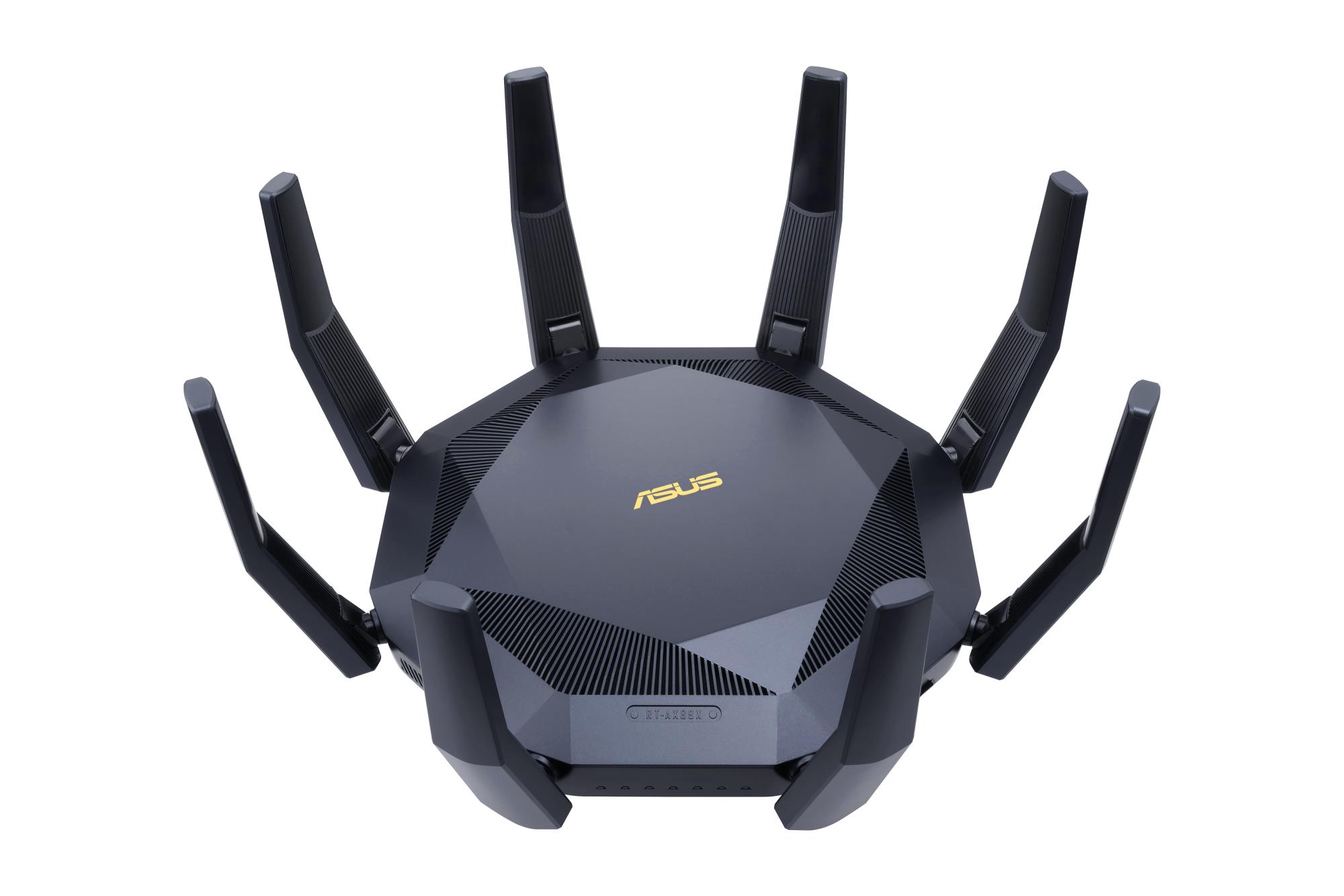 75689fff-21f2-4d25-b55f-75aa029a5eb3 Wireless Router ASUS 6000 Mbps Mesh Wi-Fi 6 USB 3.1 9x10/100/1000M 1x10GbE 1xSPF+ Number of antennas 8 RT-AX89X
