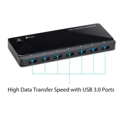 I/O HUB USB3 7PORT UH720 su 7 duomenų ir 2 įkrovimo prievadais