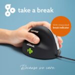 MOUSE USB OPTICAL BREAK/L. BLACK RGOHELELA R-GO TOOLS