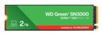 SSD WESTERN DIGITAL Green 2TB M.2 PCIe Gen4, rašymo greitis 4200 MB/s