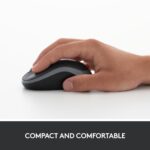 MOUSE USB OPTICAL WRL M185/GREY 910-002238 LOGITECH