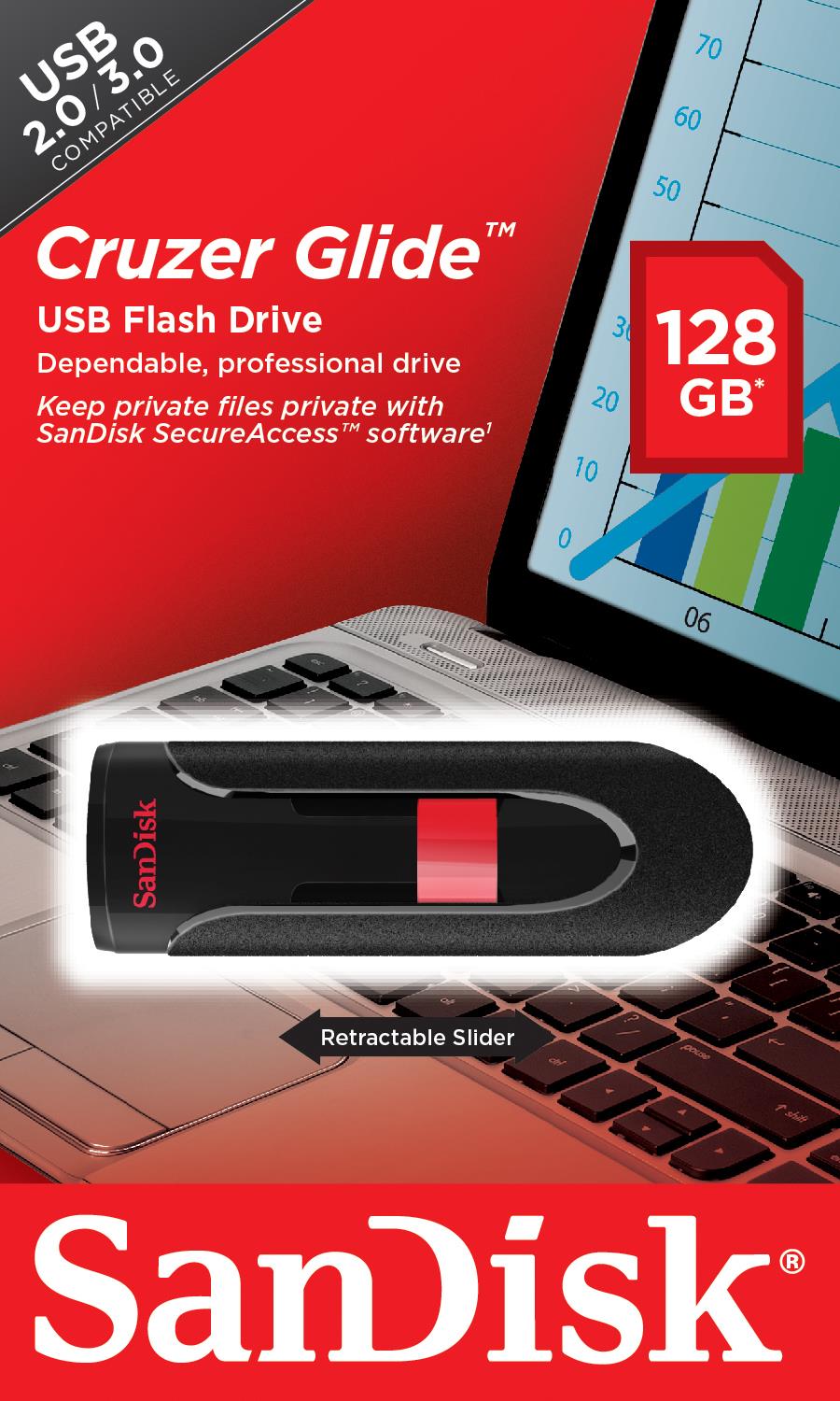 7755339b-e613-4119-992b-9ff1bcab8f6b MEMORY DRIVE FLASH USB2 128GB/SDCZ60-128G-B35 SANDISK