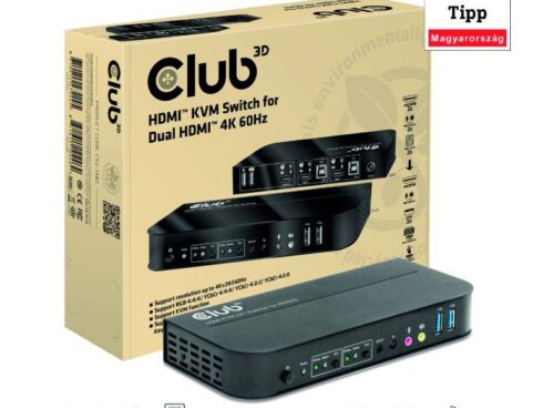 VIDEO SWITCH KVM HDMI 2PORT/CSV-1382 CLUB3D