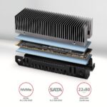SSD ACC COOLER M.2 2280/24MM CLR-M2XT AXAGON