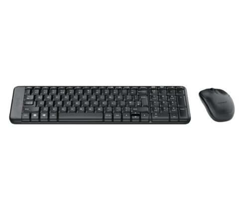 Klaviatūra Logitech MK220 su standartinėmis klavišais, kompaktiška
