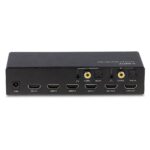 I/O VIDEO MATRIX SWITCH 4X2/38084 LINDY sujungimo prievadų išdėstymas