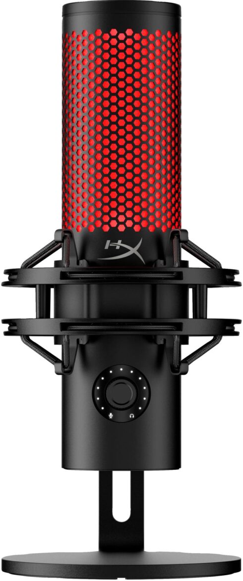 Mikrofonas HyperX QuadCast 2 su juodu korpusu