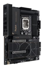 Motininė plokštė ASUS PROART Z890-CREATOR WIFI, šoninis vaizdas su jungtimis