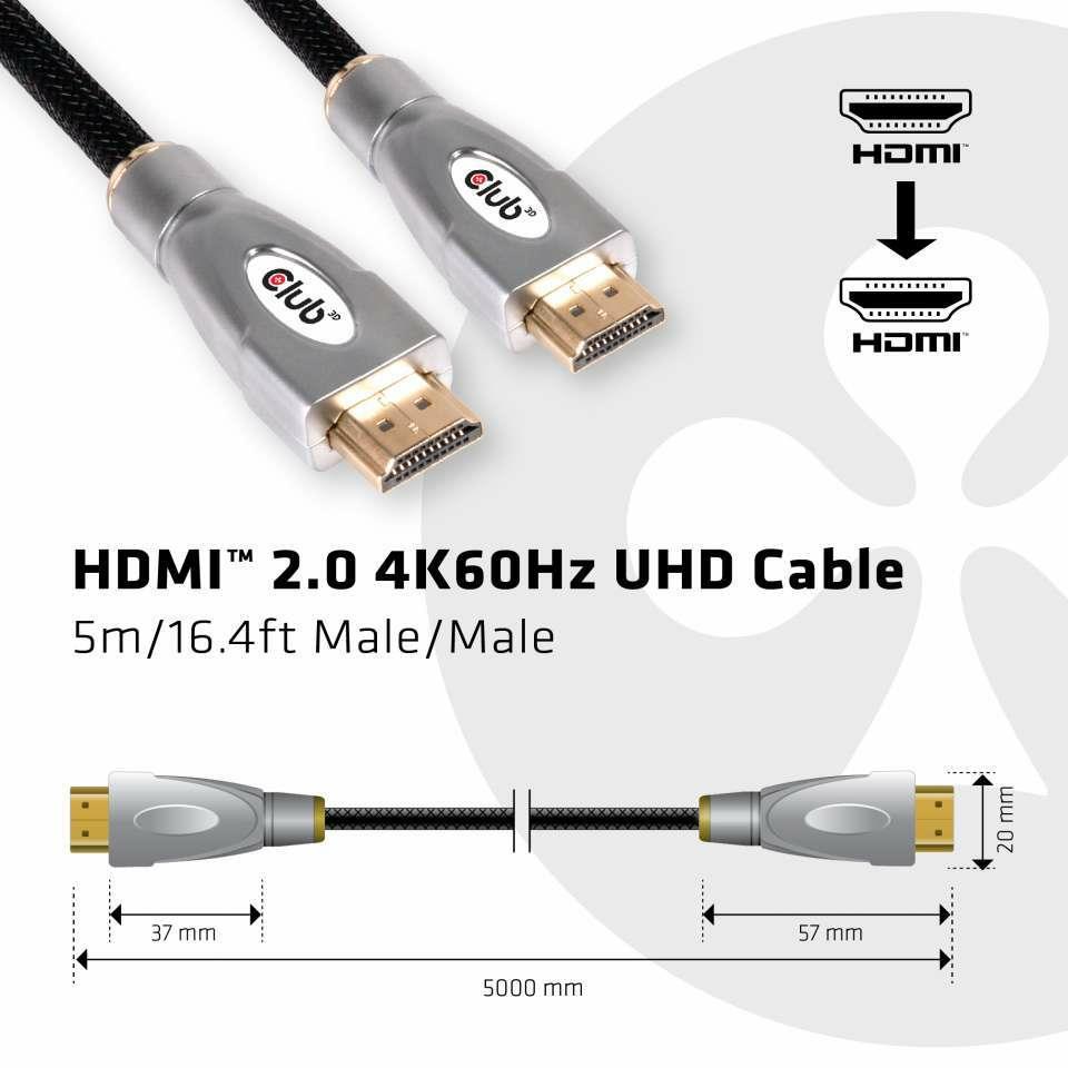 7939bf55-f82b-4830-b403-039fb357b36a CABLE HDMI TO HDMI 5M/M/M CAC-2312 CLUB3D