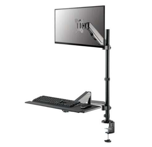 Neomounts DS90-325BL1 stalo stovai iki 32" ekranams, reguliuojamas aukštis