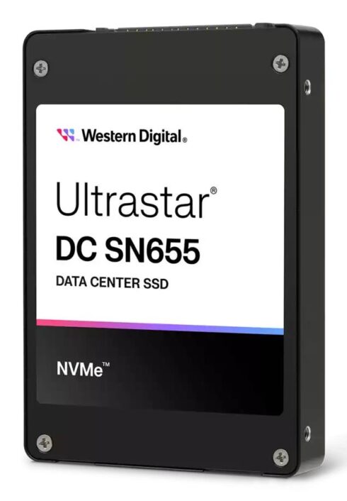 SSD WESTERN DIGITAL Ultrastar DC SN655 3.84TB PCIe Gen4 NVMe, rašymo greitis 2600 MB/s