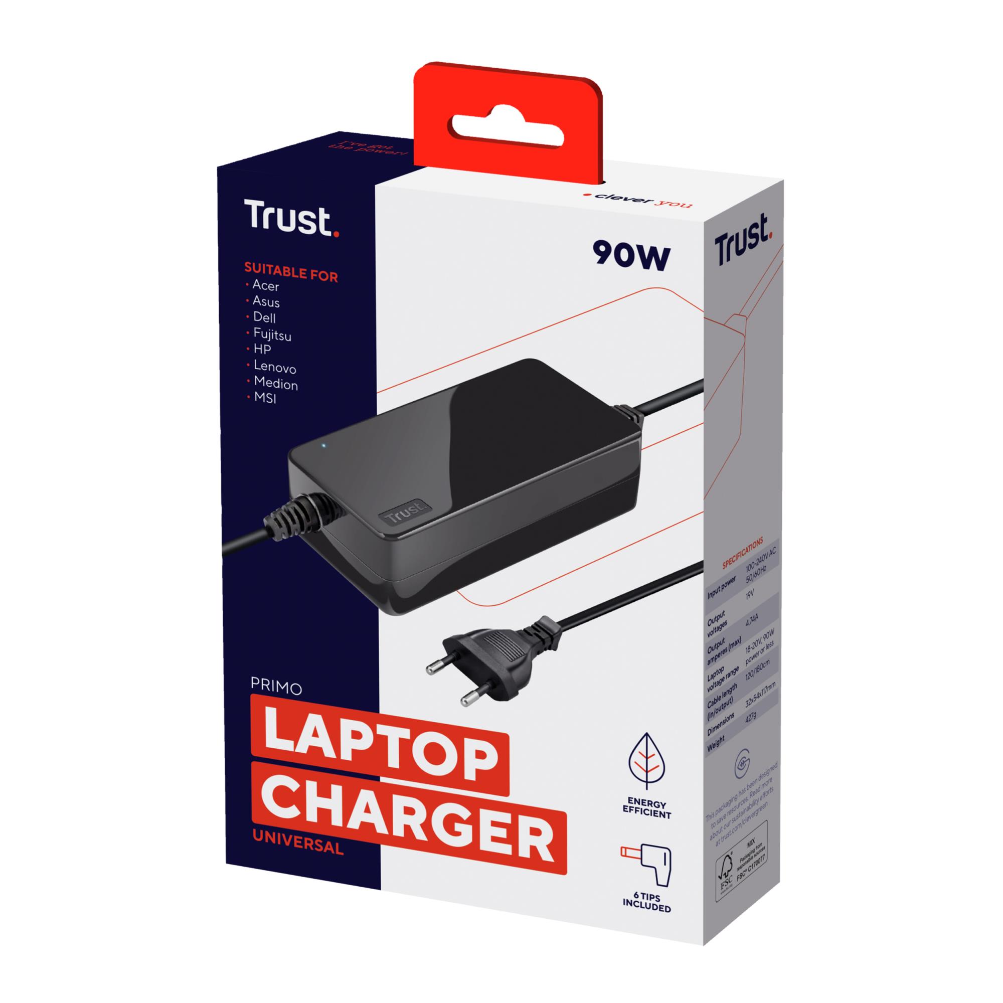 7bb075cc-6686-40eb-bbb1-6c2cc7c57a41 NB ACC AC ADAPTER 90W PRIMO/BLACK 22142 TRUST