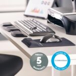 MOUSE PAD WRIST SUPPORT/BLACK 9181201 FELLOWES