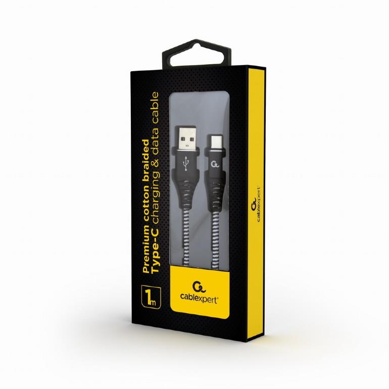 7c23ae4b-71f0-42a5-903f-0a4c46f3ad20 CABLE USB-C TO USB2 1M BLK/WHT/CC-USB2B-AMCM-1M-BW GEMBIRD