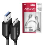CABLE USB-C TO MICRO-B 1M/SPEED BLK BUMM3-CM10AB AXAGON