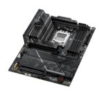 Motininė plokštė ASUS ROG STRIX X870E-H su matmenimis ir jungčių išdėstymu