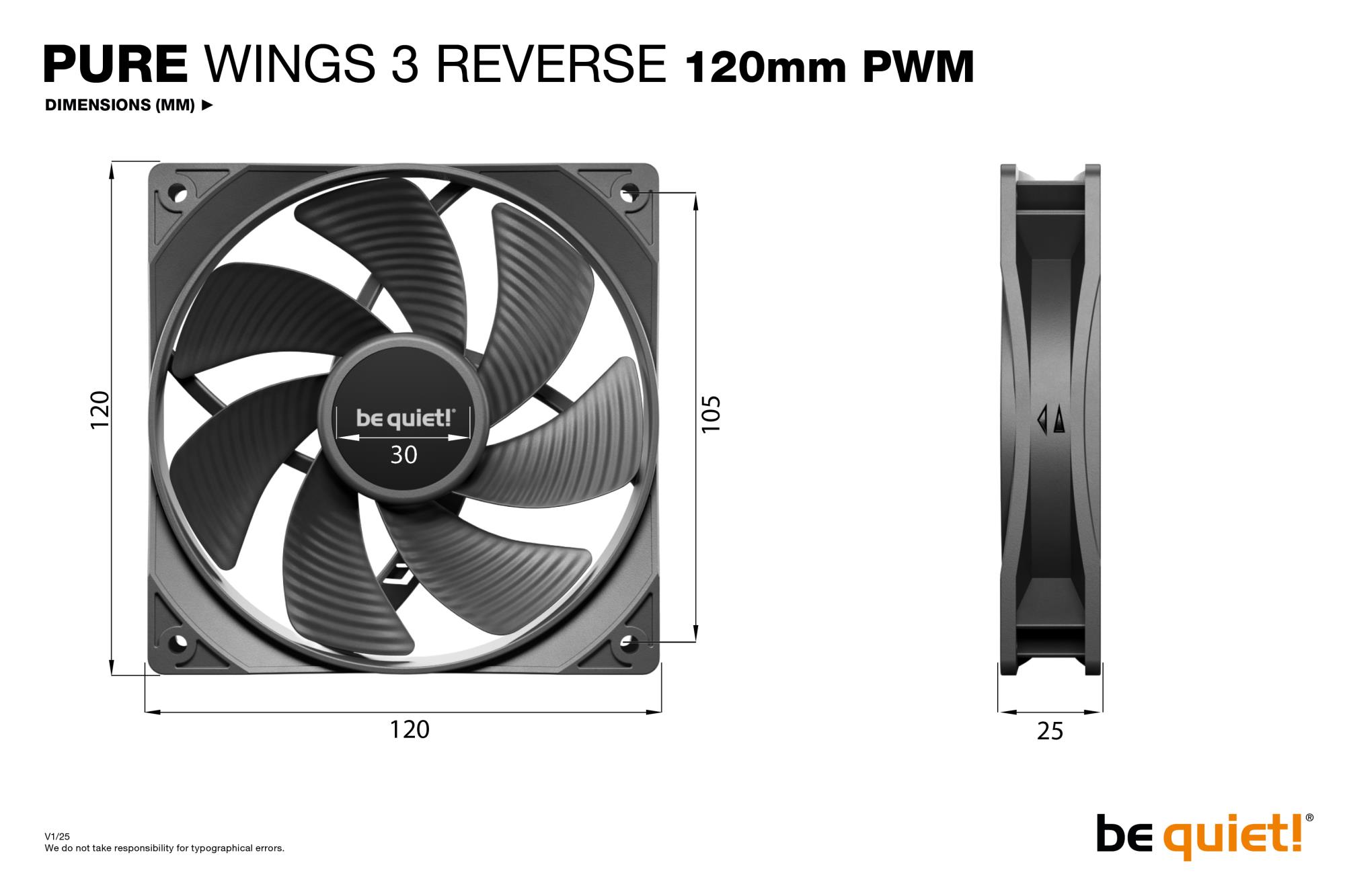 7d6de504-57b5-4f5a-81d5-1ed3e718287c CASE FAN 120MM PURE WINGS 3/PWM 3-PACK BL137 BE QUIET
