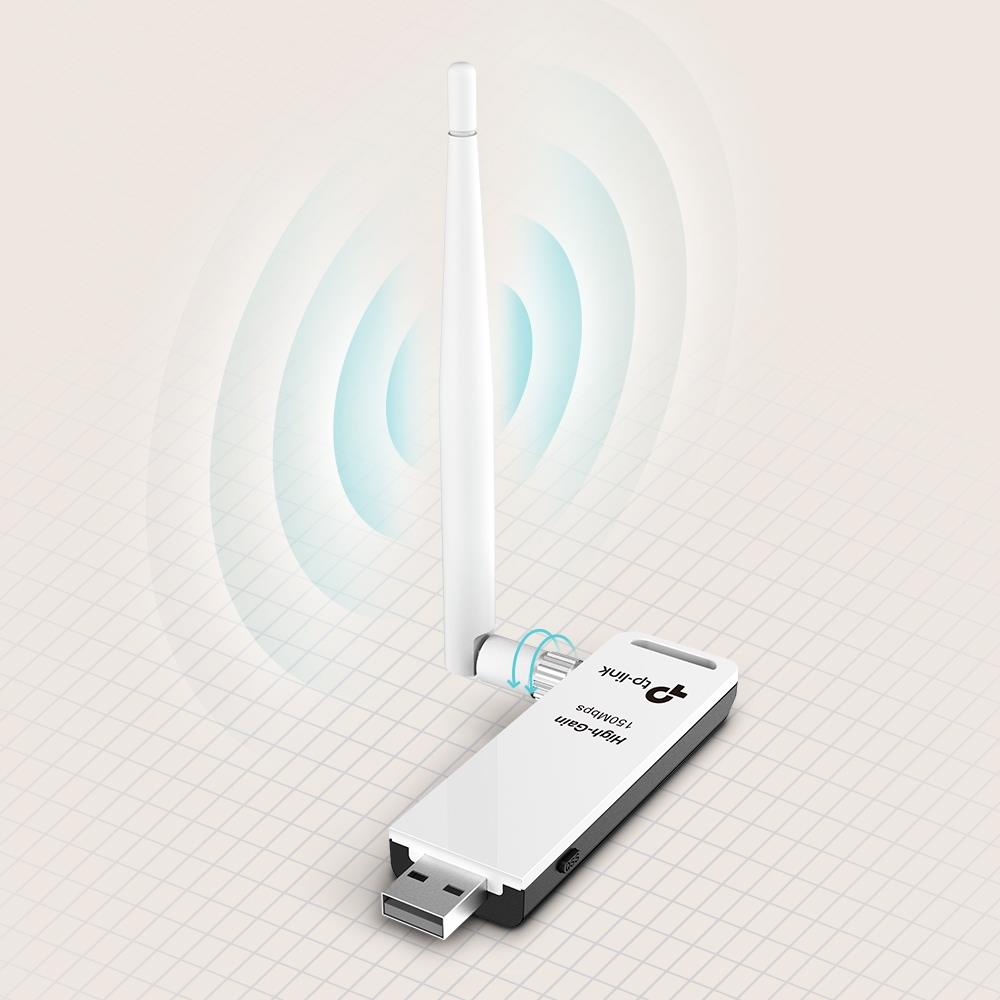 7d833835-ae33-4901-b72c-2e352980557c WRL ADAPTER 150MBPS USB HIGH/GAIN TL-WN722N TP-LINK