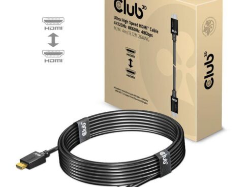 CABLE HDMI TO HDMI 4M/M/M CAC-1374 CLUB3D
