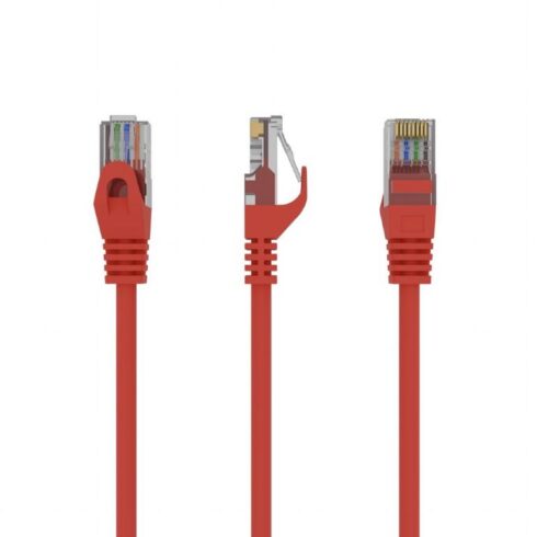 PATCH CABLE CAT6 UTP 3M, raudonas