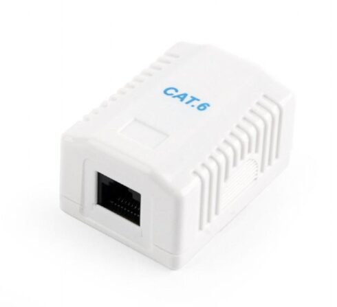 CAT6 UTP vieno prievado paviršiaus montavimo dėžutė