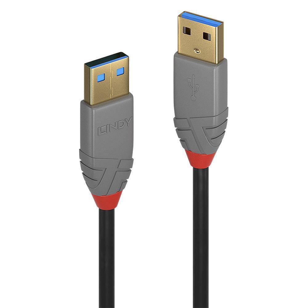 7f4ca270-1c2e-4fe7-b395-94e8acec8a33 USB 3.2 Type A laidas 0.5m, 5Gbps, Anthra linija