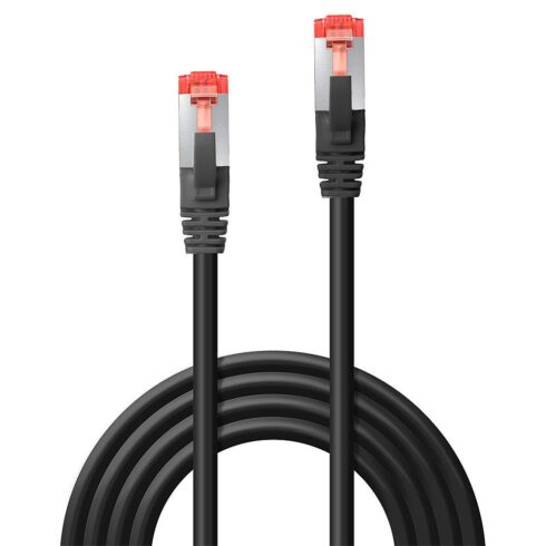 Cat6 S/FTP tinklo kabelis, 5m ilgio, juodas