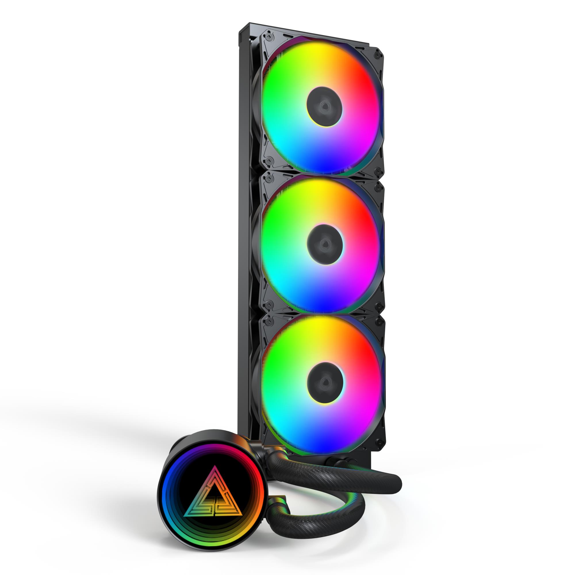 80d826a1-0a6c-401e-8878-297c413b51eb CPU aušintuvas Montech LightFlow ARGB 360 su RGB apšvietimu