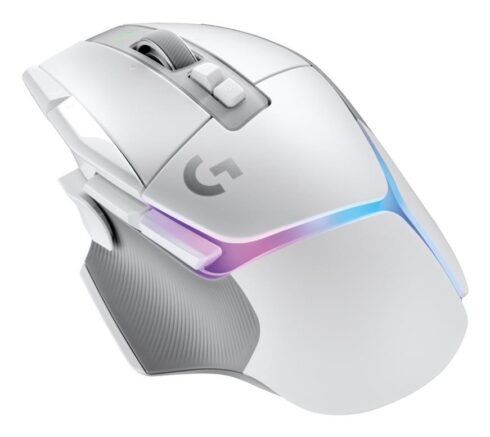 Pelė USB optinė Logitech G502X Plus su balta spalva