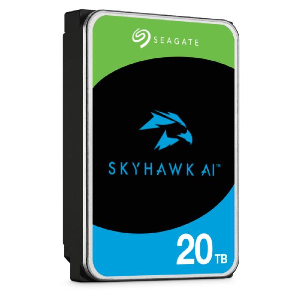 81132be4-a124-4c50-ab28-bda5664884a7 HDD SEAGATE SkyHawk AI 20TB, matomas iš šono su jungčių išdėstymu