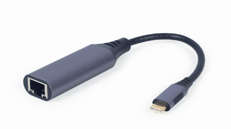 813e5e9e-f29e-462e-81cd-38a76d6f92eb USB-C į LAN adapteris, Gigabit greitis, pilkas