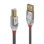 USB 2.0 Type A-B laidas, 3 m ilgio, Cromo linija