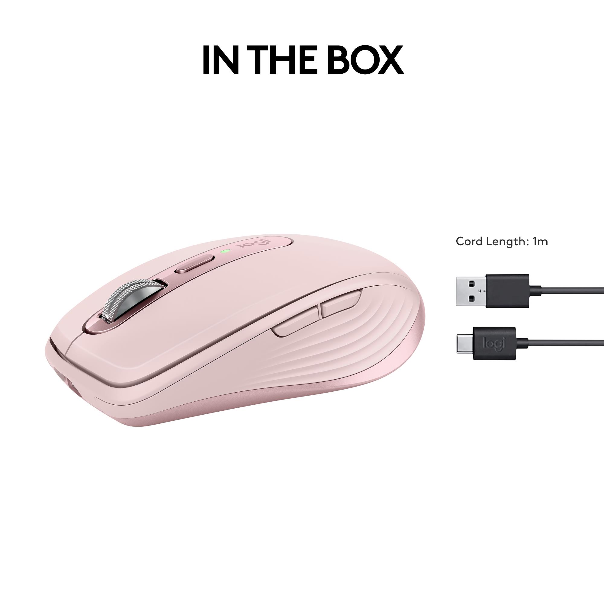 81d02eff-c0c2-43d0-8648-2a8dd45dedbd MOUSE USB OPTICAL WRL MX 3S/PINK 910-006931 LOGITECH