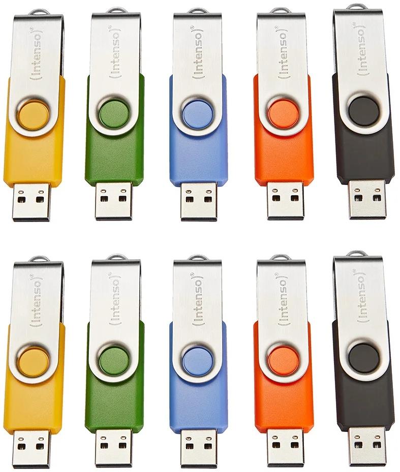 MEMORY DRIVE FLASH USB2 10X16G/MULTIPACK 3503571 INTENSO - RPC.LT