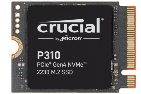 SSD CRUCIAL P310 2TB M.2 PCIe Gen4 su 7100 MB/s skaitymo greičiu