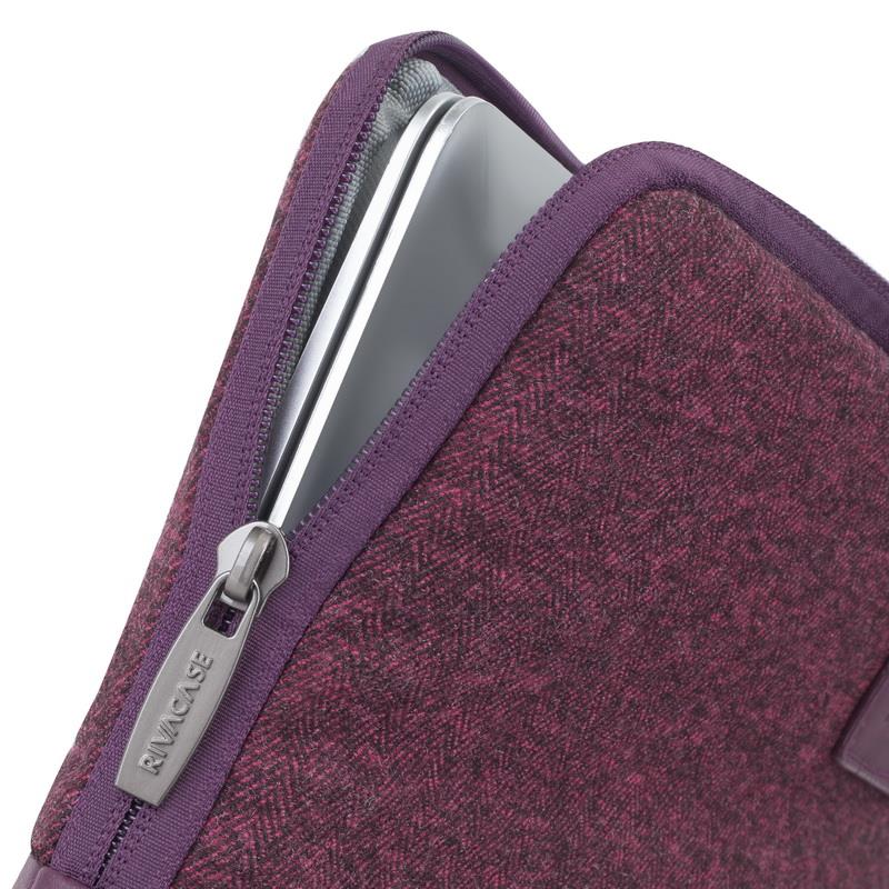 833a31b6-f2c7-4a52-b9ef-92c46254483f Dėklas EGMONT 13.3" raudonas, matomas iš šono su užtrauktuku