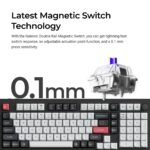 KEYBOARD WRL Q5 HE RGB/SHELL WHITE Q5H-P1 KEYCHRON