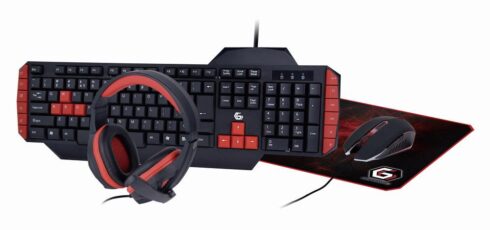 Klaviatūra USB žaidimų rinkinys ENG/GEMBIRD GGS-UMG4-02 su apšvietimu