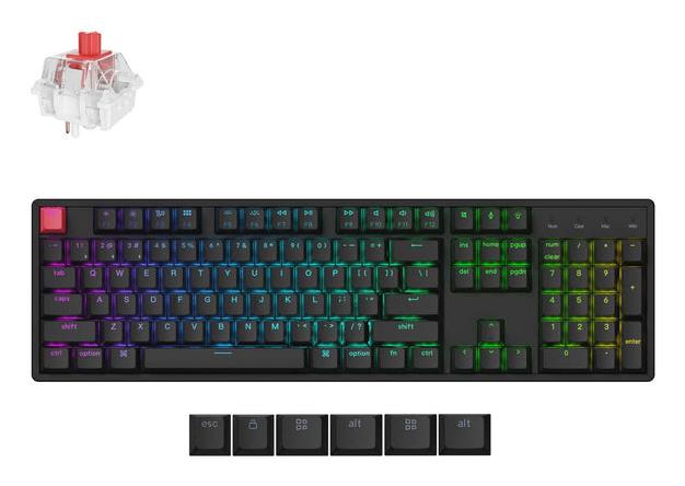85f4d80f-ebb2-44dc-8f16-f91d1da9913e Klaviatūra Keychron K10 su RGB apšvietimu ir QMK palaikymu