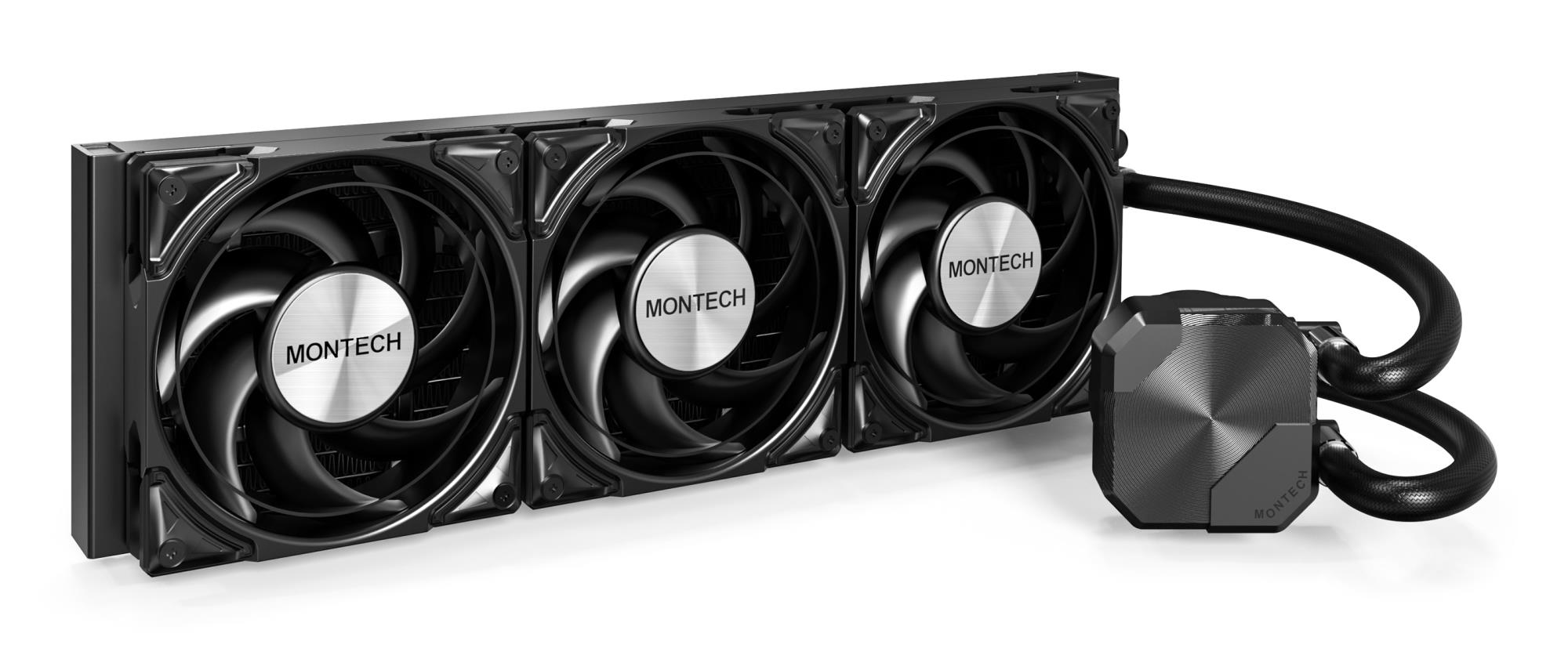8611542c-f055-4e60-8c54-c871af7e7d5b CPU aušintuvas Montech HyperFlow Silent 360 (B) su keliomis jungtimis