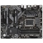 Mainboard GIGABYTE Intel B760 Express LGA1700 ATX Memory DDR4 Memory slots 4 4xPCI-Express 3.0 1x 1xPCI-Express 4.0 16x 2xM.2 1xHDMI 1xDisplayPort 4xUSB 2.0 1xUSB 3.2 1xUSB-C 1xPS/2 1xRJ45 3xAudio port B760DS3HDDR4