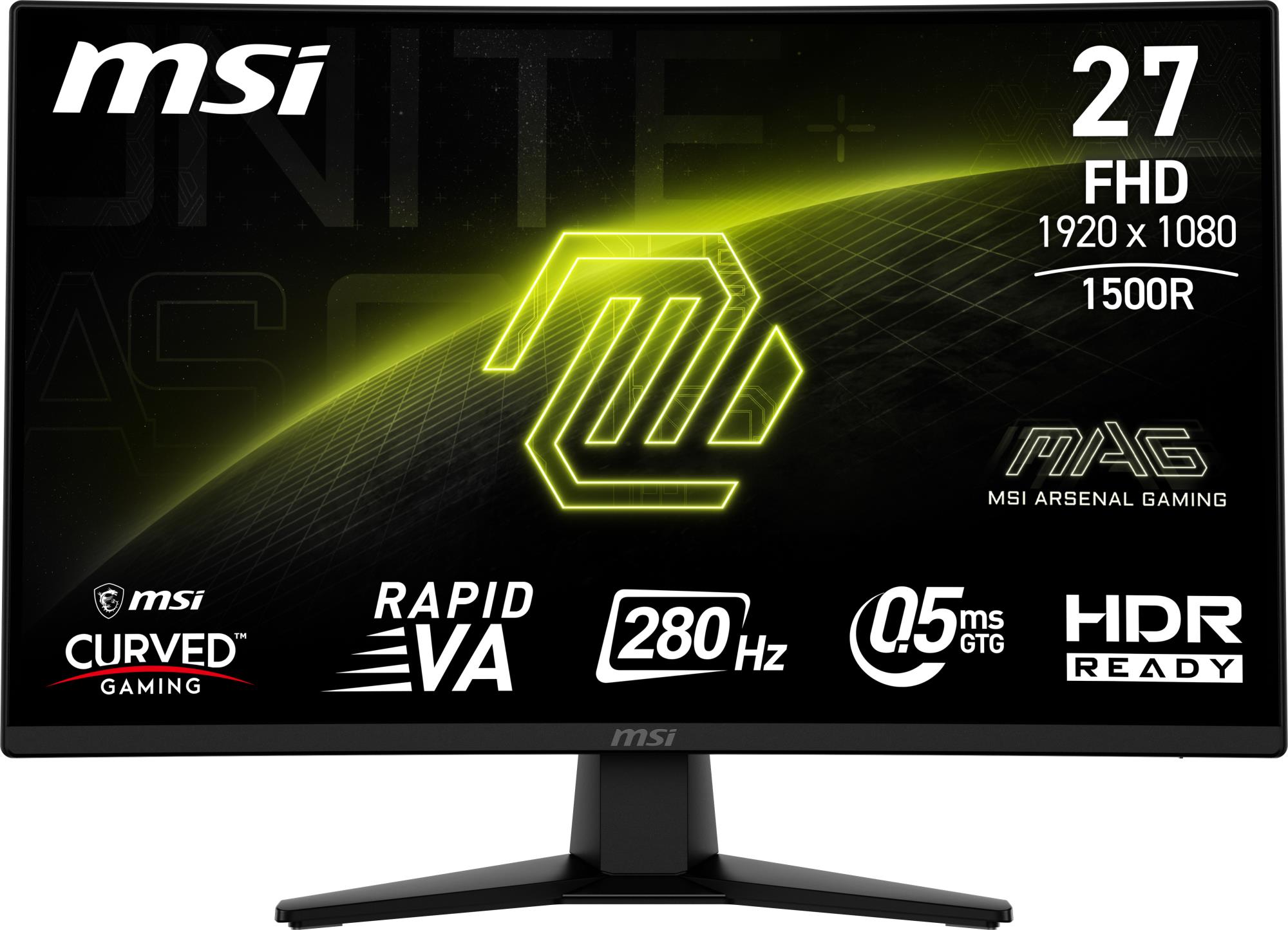 86c9dda3-36c8-4b69-8a5d-1a1e50b9145d LCD Monitor MSI MAG 274CXF 27" Gaming/Curved Tilt Matte Panel VA 1920x1080 16:9 280 Hz 0.5 ms Colour Black MAG274CXF