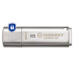 Kingston IronKey Locker+ 50 USB atmintinė su 128GB talpa