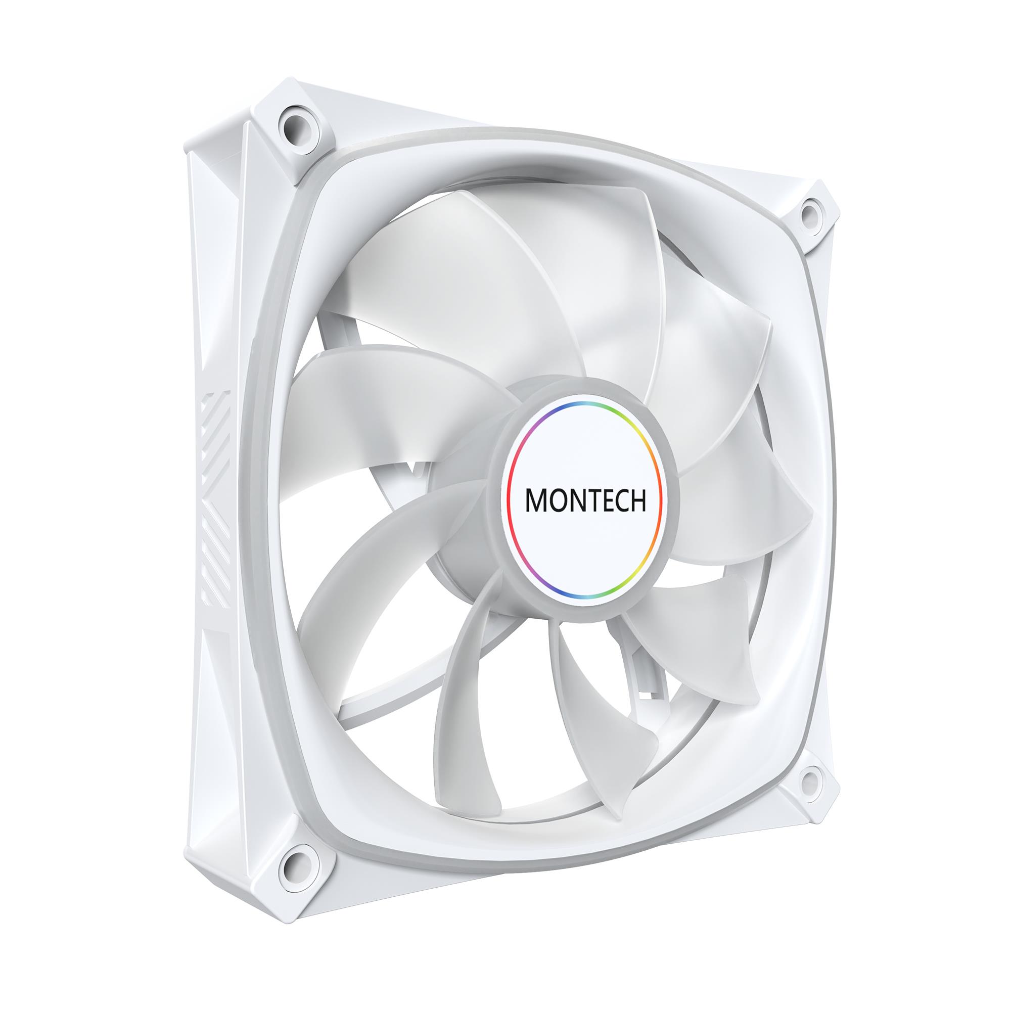 8a01169a-76f1-45ec-b4ba-b55b05c1609d CASE FAN 120MM/RX120 PRO WHITE 3 IN 1 MONTECH