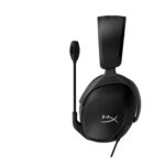 Ausinės HyperX CloudX Stinger 2 juodos spalvos, šoninis vaizdas su mikrofonu